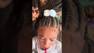 Scarlett getting braids 😭❤️ 