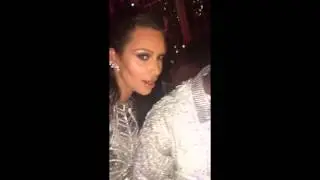 Kanye Changes EYE COLOR in Kim's Snapchat.