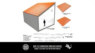 Parametric Roof Material Array on Surface Barrel/Flat Rhino Grasshopper Script Algorithm Download
