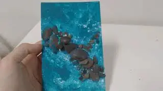 Фитокартины: Картина с морскими камнями. Крымский пейзаж. Купить яркую картину бирюзовый цвет
