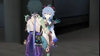 When Ganyu sees her teacher Xiao in public | MMD Genshin Impact