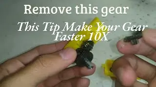 How how to increase the speed 10X in this dc motor gearbox