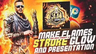 Make flame stroke glow and presentation in ibis paint x / ibis paint x tutorial / notify graphic1