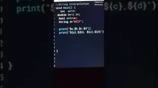 output values of variables using string interpolation in Dart