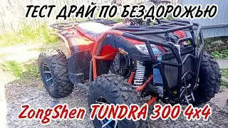 Покатушки, тест драйв / Квадроцикл ZONGSHEN TUNDRA 4X4 / едем на БАЙКАЛ / проверка проходимости