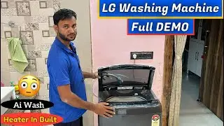 New Lg top load washing machine demo | Lg washing machine steam function