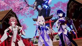 【MMD Genshin Impact】UMAMUSUME ユメヲカケル Winning Live