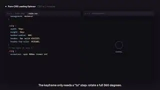 How to Make a Circular CSS Loading Spinner Animation