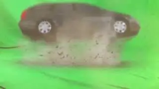 car smash - green screen