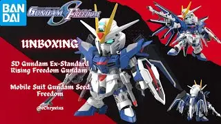 UNBOXING - SD Gundam Ex-Standard Rising Freedom Gundam | Gundam SEED Freedom