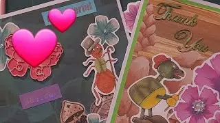 Creating 2 cards using 2 kits🦋 @ShinySilvertreasures