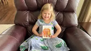Leah reading “Brown Bear, Brown Bear, What Do You See?”