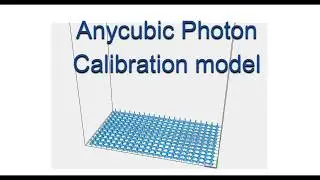 Anycubic photon Calibration model | Grasshopper and Rhino 3D