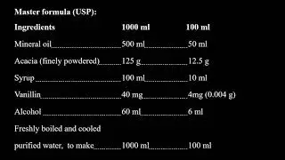 MINERAL OIL EMULSION
