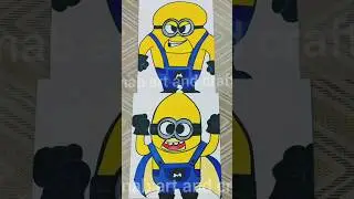 #youtube #art #drawing #minions drawing mega minion gus and mega minion Dave from despicable me 4.