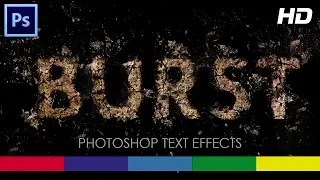 Burst Effect Photoshop - Text Effects - Video Tutorial