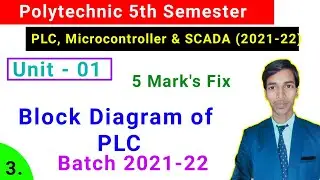 Block Diagram of PLC//PLC, Microcontroller & SCADA 2021-22// study PowerPoint