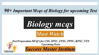 90+ Imp Biology Mcqs|Science Category Mcqs|Lecturer Biology Mcqs|SST Test Preparation|SPSC SST|#spsc