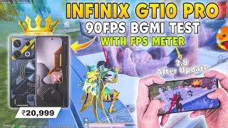 🔥Infinix GT 10 Pro ( 90 Fps ) BGMI Test With Fps Meter