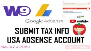 HOW TO UPDATE TAX INFO ON YOUR GOOGLE ADSENSE | STEP BY STEP TUTORIAL 2020 | itsmechong