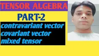 Tensor algebra//contravariant//covariant//mixed tensor(vector)