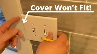 How to Cut Down a Plastic Switch Plate or Outlet Cover