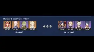 3.1 Abyss Floor 12 (9-Star Clear) On-field c0 Nilou, c0 Mona DPS