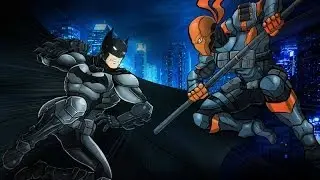 [моменты] первый бой с Deathstroke (Batman Arkham Origins)