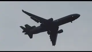 Lufthansa Cargo MD-11 Approach at Dusk
