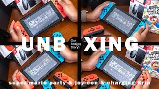 Super Mario Party with Neon Red & Neon Blue Joy-Con | Unboxing