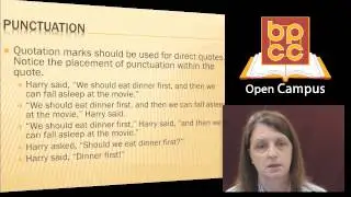 English 099 Module 2.1 - Punctuation Review: 14 Punctuation Marks, Part Two