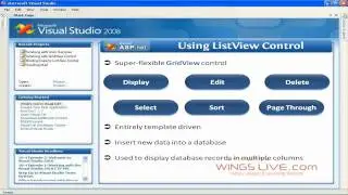 ASP.net  2008 - ListView Control - Wingslive
