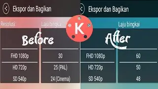 Cara Agar frame rate Kinemaster 60fps(Tutorial Kinemaster 18)