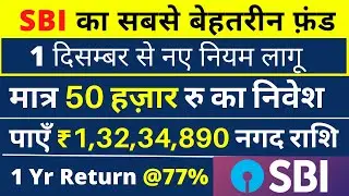 SBI MF का सूरमा | 1 Yr रिटर्न @77% | एक साथ मात्र 25000 रु जमा कर दिये तो बन जाओगे करोड़पति