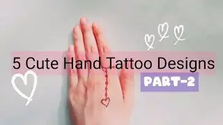 5 cute hand tattoo designs with pen Part - 2  | heart tattoo design @parasshrishti321