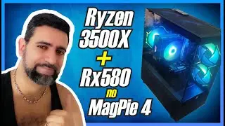 MONTANDO MAIS UM PC RYZEN 5 3500X, RX 580 NO GABINETE MAGPIE 4 DA PICHAU !!!
