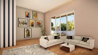 Bedroom interior design | LUMION | WALKTHROUGH