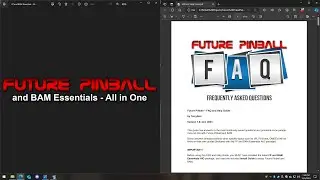 Future Pinball and BAM Essentials AIO - COMPLETE : Part 8 - FAQ and Help Guide