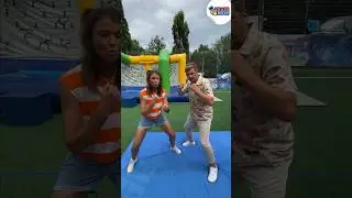 Wer ist schneller? Am Set mit Laura und Johannes | krass nass! 2024 | SWR Plus #shorts