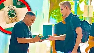 Asking Strangers the Time, Then Giving Them a Rolex