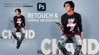 Retouch and replace background in Photoshop CC