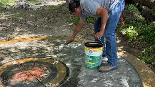 Así es como se restaura el cemento estampado