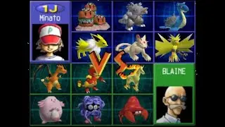 Pokemon Stadium Vs R2 Blaine and his cute Chansey