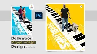 Tutorial 96 - Poster design | Inspired from AndhaDhun | Bollywood |  Photoshop