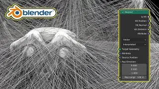 How to set spider web EVERYWHERE in Blender via Geonodes (Raycast)?! Как оплести паутиной всё?!