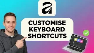 How to CUSTOMISE KEYBOARD SHORTCUTS in Affinity Studio (Step by Step)