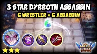3 STAR DYRROTH ASSASSIN. 6 WRESTLER + 6 ASSASSIN. MAGIC CHESS MOBILE LEGENDS