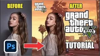 GTA photoshoot tutorial for beginners | gta effect on photoshop