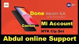 How to redmi 6a mi account frp remove latest 2020 done