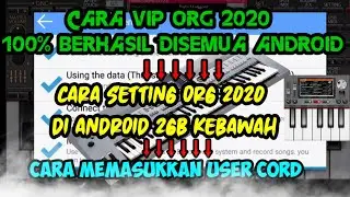TUTOR VIP ORG 2020 DISEMUA ANDROID + CARA SETTING UNTUK SEMUA ANDROID + CARA MEMASUKKAN USER CORD